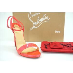 Christian Louboutin Loubi Queen Ankle Strappy Sandals Size 40 10 Pink $875 NIB